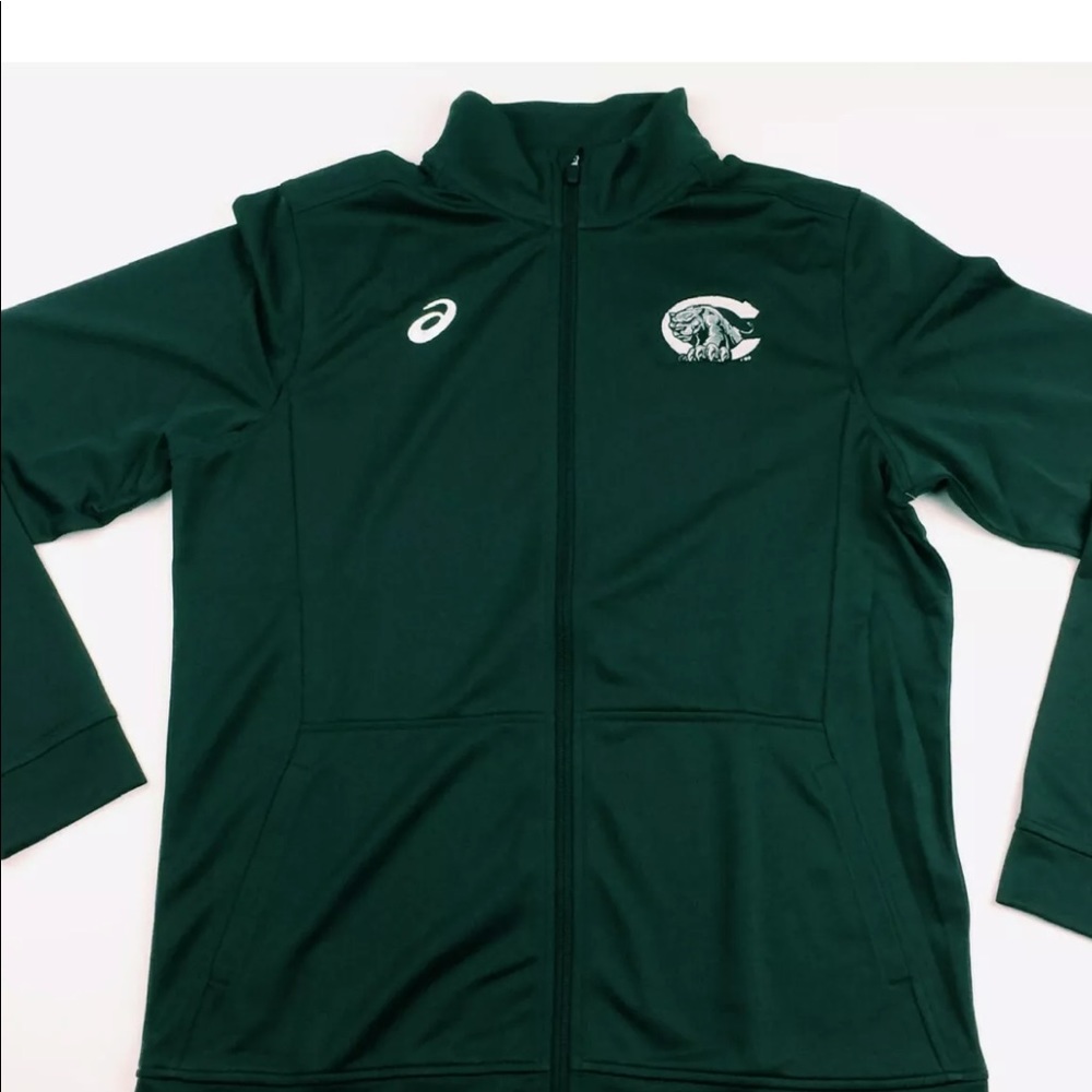 ASICS Women’s Panthers Tricot Warm Up Jacket Sz L
